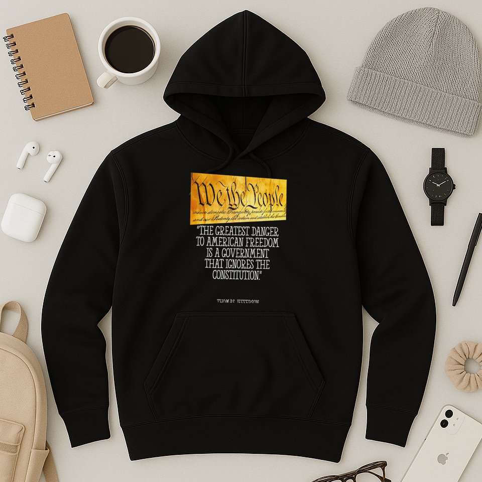 Thomas Jefferson Greatest Danger To American Freedom Hoodie