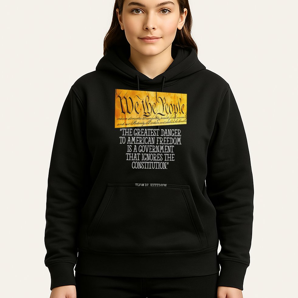 Thomas Jefferson Greatest Danger To American Freedom Hoodie