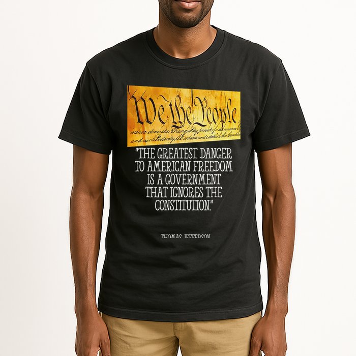 Thomas Jefferson Greatest Danger To American Freedom Tall T-Shirt
