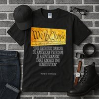 Thomas Jefferson Greatest Danger To American Freedom Tall T-Shirt