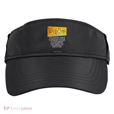 Thomas Jefferson Greatest Danger To American Freedom Adult Drive Performance Visor
