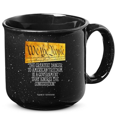 Thomas Jefferson Greatest Danger To American Freedom 15oz Campfire Ceramic Mug