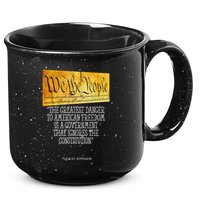 Thomas Jefferson Greatest Danger To American Freedom 15oz Campfire Ceramic Mug