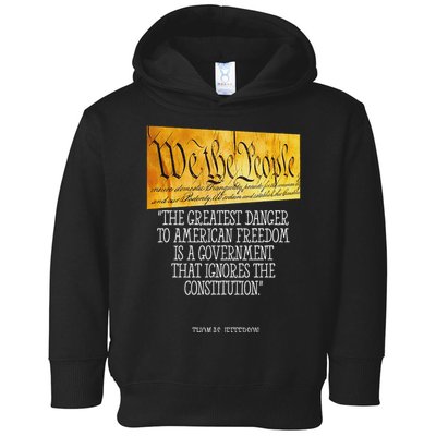 Thomas Jefferson Greatest Danger To American Freedom Toddler Hoodie