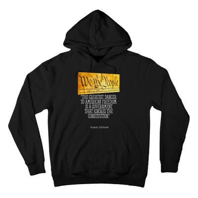 Thomas Jefferson Greatest Danger To American Freedom Tall Hoodie