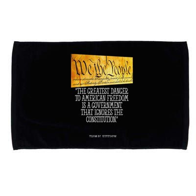 Thomas Jefferson Greatest Danger To American Freedom Microfiber Hand Towel