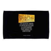 Thomas Jefferson Greatest Danger To American Freedom Microfiber Hand Towel