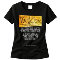 Thomas Jefferson Greatest Danger To American Freedom Womens T-Shirt