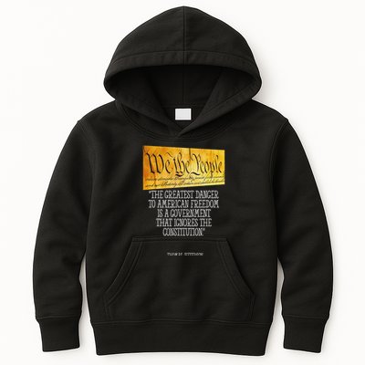Thomas Jefferson Greatest Danger To American Freedom Kids Hoodie