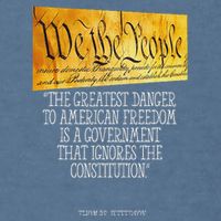 Thomas Jefferson Greatest Danger To American Freedom Garment-Dyed Sweatshirt