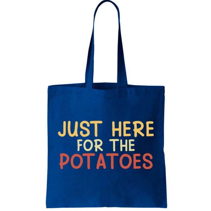 Thanksgiving Just Here For The Potatoes Turkey Football Gift Tote Bag