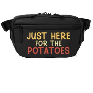 Thanksgiving Just Here For The Potatoes Turkey Football Gift Crossbody Pack