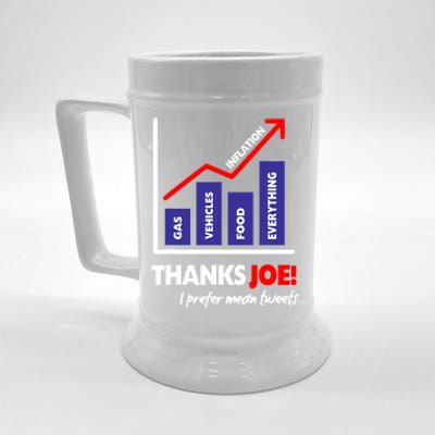 Thanks Joe High Inflation Funny Anti Biden Protest Beer Stein