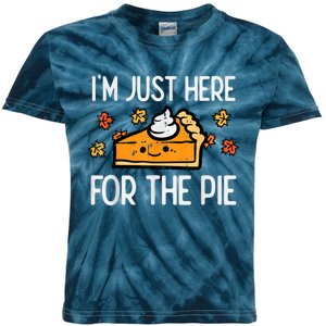 Thanksgiving Just Here For Pie Autumn Fall Kids Tie-Dye T-Shirt