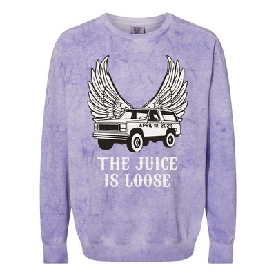 The Juice Is Loose Oj Simpson Colorblast Crewneck Sweatshirt