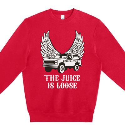 The Juice Is Loose Oj Simpson Premium Crewneck Sweatshirt