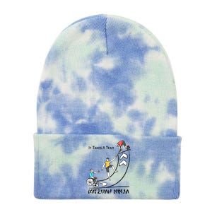 The Jewish Inspiration Foundation Mitzvah Ninja Supporter Tie Dye 12in Knit Beanie