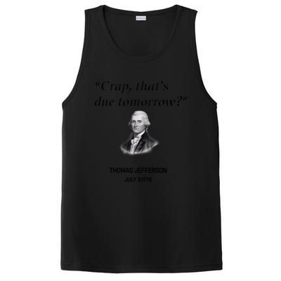 Thomas Jefferson Is It Due Tomorrow Funny History Gift PosiCharge Competitor Tank