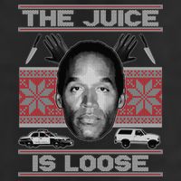 The Juice Is Loose OJ Ugly Christmas Sweater Cool Comfort Performance Bucket Hat