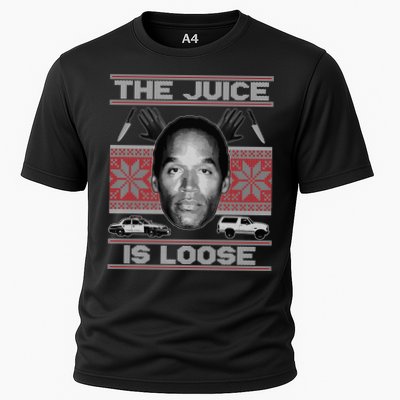 The Juice Is Loose OJ Ugly Christmas Sweater Performance Shirt