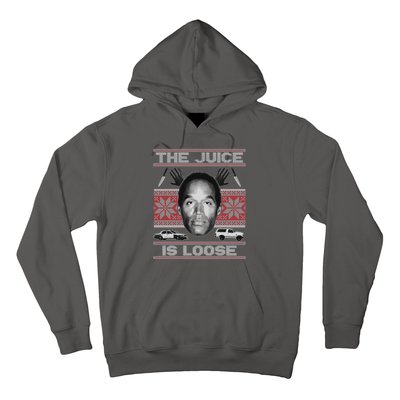 The Juice Is Loose OJ Ugly Christmas Sweater Hoodie