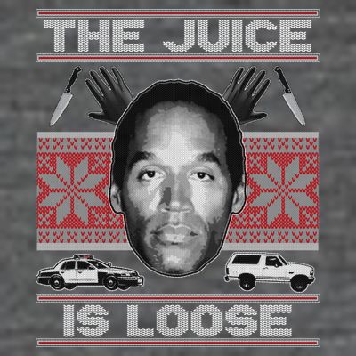 The Juice Is Loose OJ Ugly Christmas Sweater T-Shirt