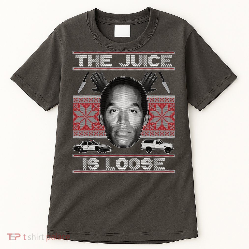 The Juice Is Loose OJ Ugly Christmas Sweater Tall T-Shirt