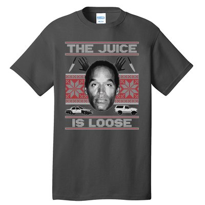 The Juice Is Loose OJ Ugly Christmas Sweater Tall T-Shirt