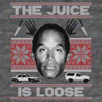 The Juice Is Loose OJ Ugly Christmas Sweater Tall T-Shirt