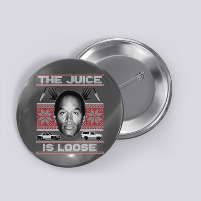 The Juice Is Loose OJ Ugly Christmas Sweater Button
