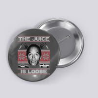 The Juice Is Loose OJ Ugly Christmas Sweater Button