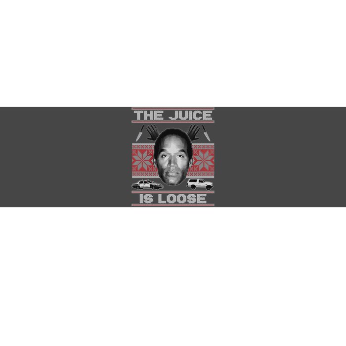 The Juice Is Loose OJ Ugly Christmas Sweater Bumper Sticker