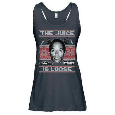 The Juice Is Loose OJ Ugly Christmas Sweater Ladies Essential Flowy Tank