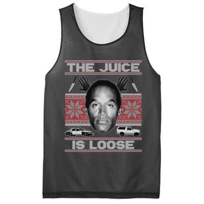 The Juice Is Loose OJ Ugly Christmas Sweater Mesh Reversible Basketball Jersey Tank