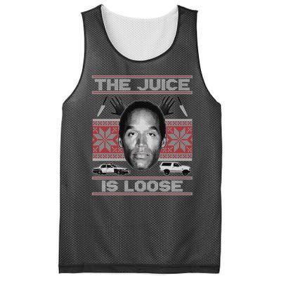 The Juice Is Loose OJ Ugly Christmas Sweater Mesh Reversible Basketball Jersey Tank