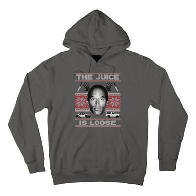 The Juice Is Loose OJ Ugly Christmas Sweater Tall Hoodie