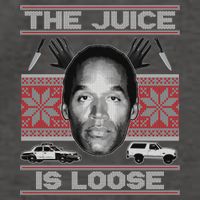 The Juice Is Loose OJ Ugly Christmas Sweater Vector Backpack
