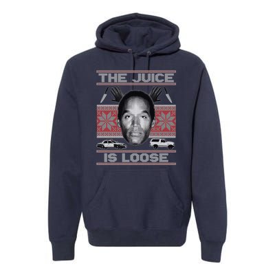 The Juice Is Loose OJ Ugly Christmas Sweater Premium Hoodie