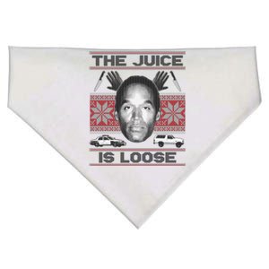 The Juice Is Loose OJ Ugly Christmas Sweater USA-Made Doggie Bandana