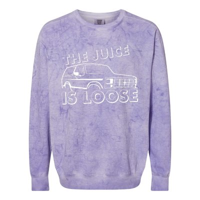 The Juice Is Loose Colorblast Crewneck Sweatshirt