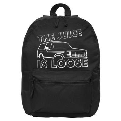 The Juice Is Loose 16 in Basic Backpack