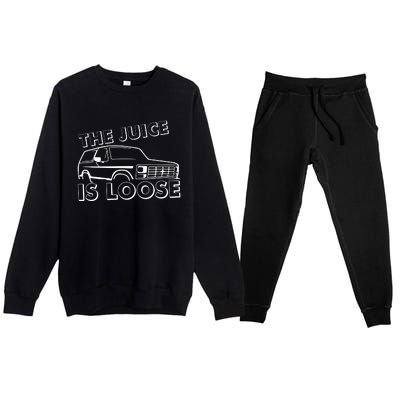 The Juice Is Loose Premium Crewneck Sweatsuit Set