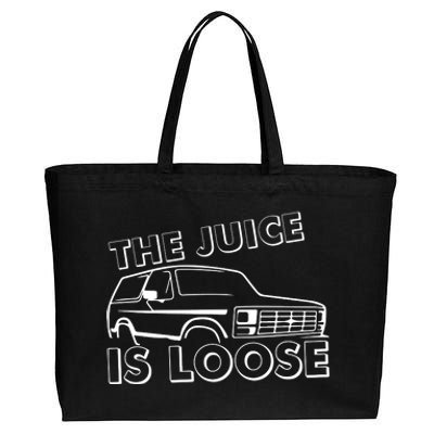 The Juice Is Loose Cotton Canvas Jumbo Tote