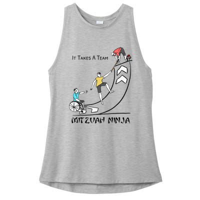 The Jewish Inspiration Foundation - Mitzvah Ninja Supporter Ladies PosiCharge Tri-Blend Wicking Tank