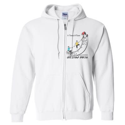 The Jewish Inspiration Foundation - Mitzvah Ninja Supporter Full Zip Hoodie