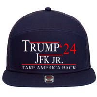 Trump JFK Jr Take America Back 2024 7 Panel Mesh Trucker Snapback Hat