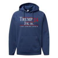 Trump JFK Jr Take America Back 2024 Performance Fleece Hoodie