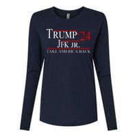 Trump JFK Jr Take America Back 2024 Womens Cotton Relaxed Long Sleeve T-Shirt