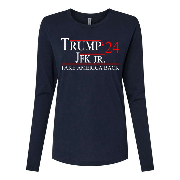 Trump JFK Jr Take America Back 2024 Womens Cotton Relaxed Long Sleeve T-Shirt