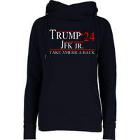 Trump JFK Jr Take America Back 2024 Womens Funnel Neck Pullover Hood